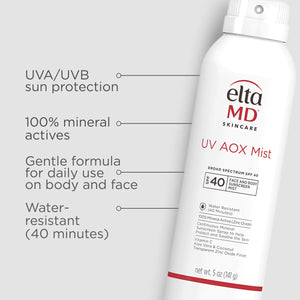 NEW✨ ELTA MD UV AOX Mist Broad-Spectrum SPF 40